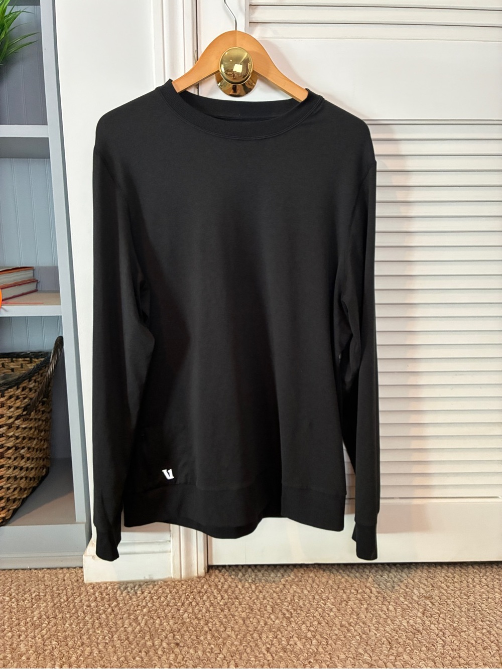 Vuori Men’s Heather Black Ponto Performance Sweater Size XL